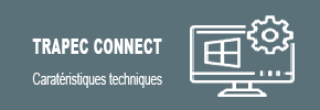 Icone grise représentant les caractéristiques techniques du logiciel TRAPEC CONNECT